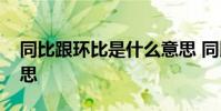 同比跟环比是什么意思 同比和环比是什么意思