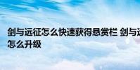剑与远征怎么快速获得悬赏栏 剑与远征悬赏栏等级有什么用怎么升级