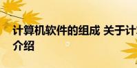 计算机软件的组成 关于计算机软件的组成的介绍