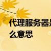 代理服务器是什么意思怎么填 代理服务器什么意思