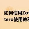 如何使用Zotero在Word中插入引用文献 Zotero使用教程