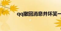 qq撤回消息并坏笑一下怎么弄