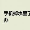 手机掉水里了怎么办oppo 手机掉水里了怎么办