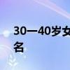 30一40岁女人发型中长 30一40岁女人微信名