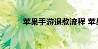 苹果手游退款流程 苹果手游退款