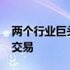 两个行业巨头主导了2019年最大的投资组合交易