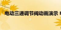 电动三通调节阀动画演示 电动三通调节阀