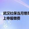 武汉社保当月增员什么时候生效 武汉单位当月社保怎么在网上申报缴费