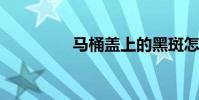 马桶盖上的黑斑怎么去掉