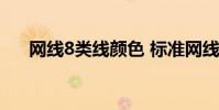 网线8类线颜色 标准网线八线颜色排列