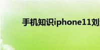 手机知识iphone11刘海屏闪红点