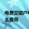 电费交错户号了怎么处理啊 电费10位户号怎么查询