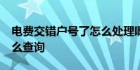 电费交错户号了怎么处理啊 电费10位户号怎么查询