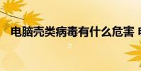 电脑壳类病毒有什么危害 电脑病毒的危害