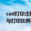 cad打印注释比例与打印比例不符 注释比例与打印比例不相等