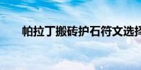 帕拉丁搬砖护石符文选择 帕拉丁搬砖