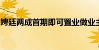 娉廷两成首期即可置业做业主发展商代缴税项