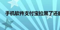 手机软件支付宝拉黑了还能给对方转钱吗