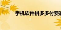 手机软件拼多多付费通怎么解绑