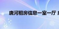 唐河租房信息一室一厅 唐河租房信息