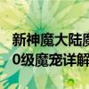 新神魔大陆魔宠获得 《神魔大陆》神魔大陆50级魔宠详解心得