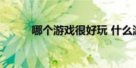 哪个游戏很好玩 什么游戏好玩啊