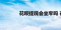 花呗提现会坐牢吗 花呗提现