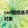 cad图纸选不中对象怎么办 cad为什么选不中对象