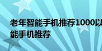 老年智能手机推荐1000以下 1000元左右智能手机推荐