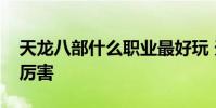 天龙八部什么职业最好玩 天龙八部什么职业厉害