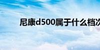 尼康d500属于什么档次 尼康d500