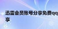 迅雷会员账号分享免费qq 迅雷7会员账号分享