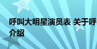 呼叫大明星演员表 关于呼叫大明星演员表的介绍