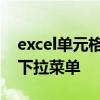 excel单元格下拉菜单自动取值 excel单元格下拉菜单