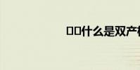 什么是双产权房