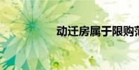 动迁房属于限购范围吗