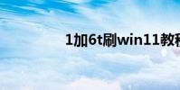 1加6t刷win11教程 1加6