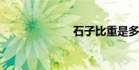 石子比重是多少