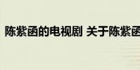 陈紫函的电视剧 关于陈紫函的电视剧的介绍