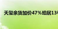 天玺余货加价47%珀居13号屋下周一招标