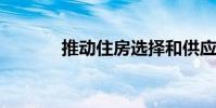 推动住房选择和供应的新政策