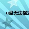 u盘无法格式化成fat32 优盘无法格式化