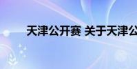 天津公开赛 关于天津公开赛的介绍